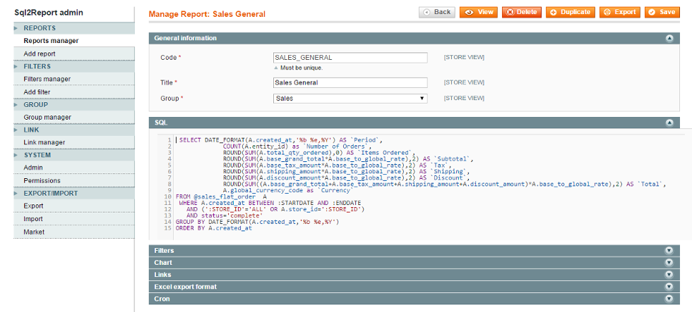 1 Report - SQL